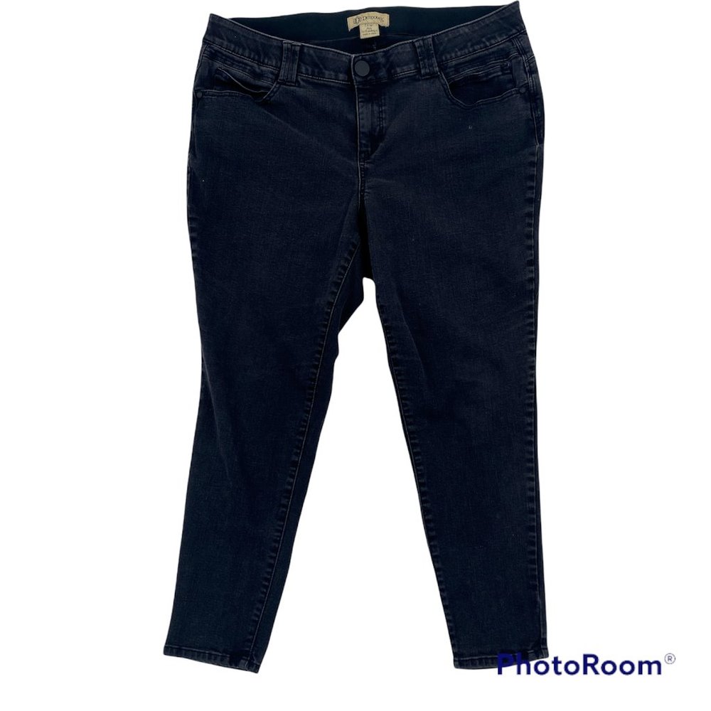 Democracy Womens Size 18W Jeans Absolution Ab Technology Black Skinny Denim Pant